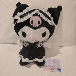 Sanrio Kuromi Gothic Lolita RARE Plush Doll 15"